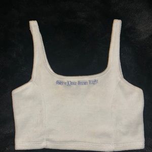 White Crop Tank- Forever 21